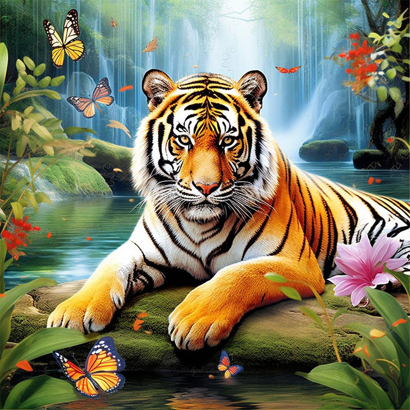 Art Craft Kits For Adults - 1 set of Tiger King Diamond