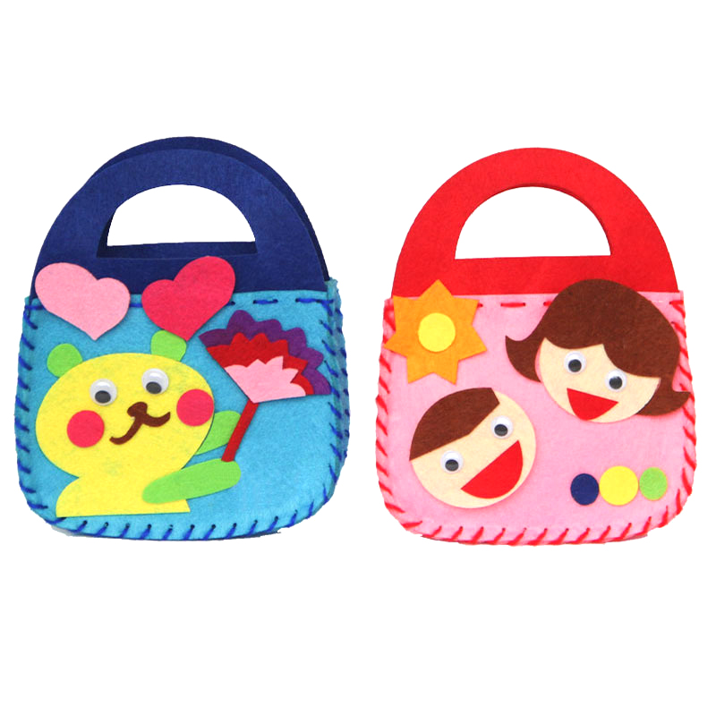 Art Craft Bag - 8Pcs DIY Sewing Handmade Bag Children