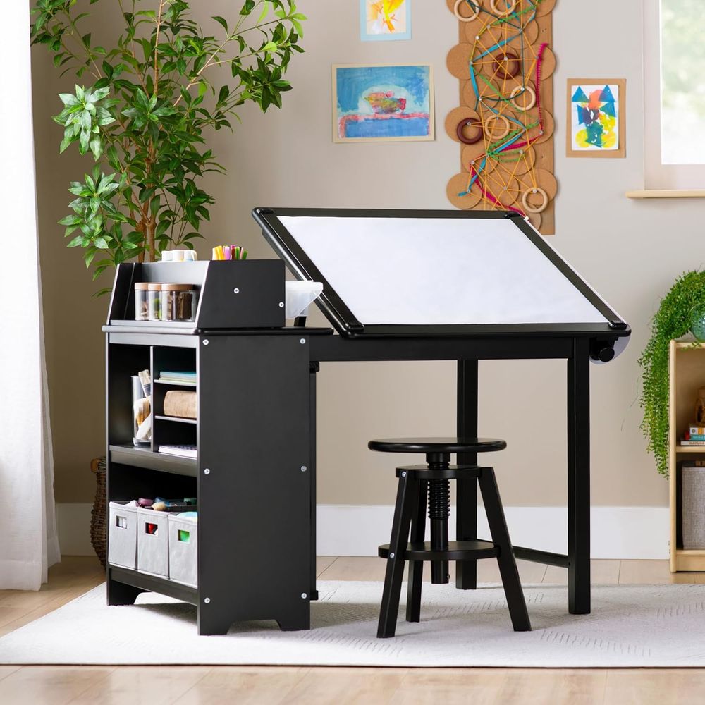 Art & Craft Paper Ideas For Kids - 3-in-1 Children's Art Table and Stool