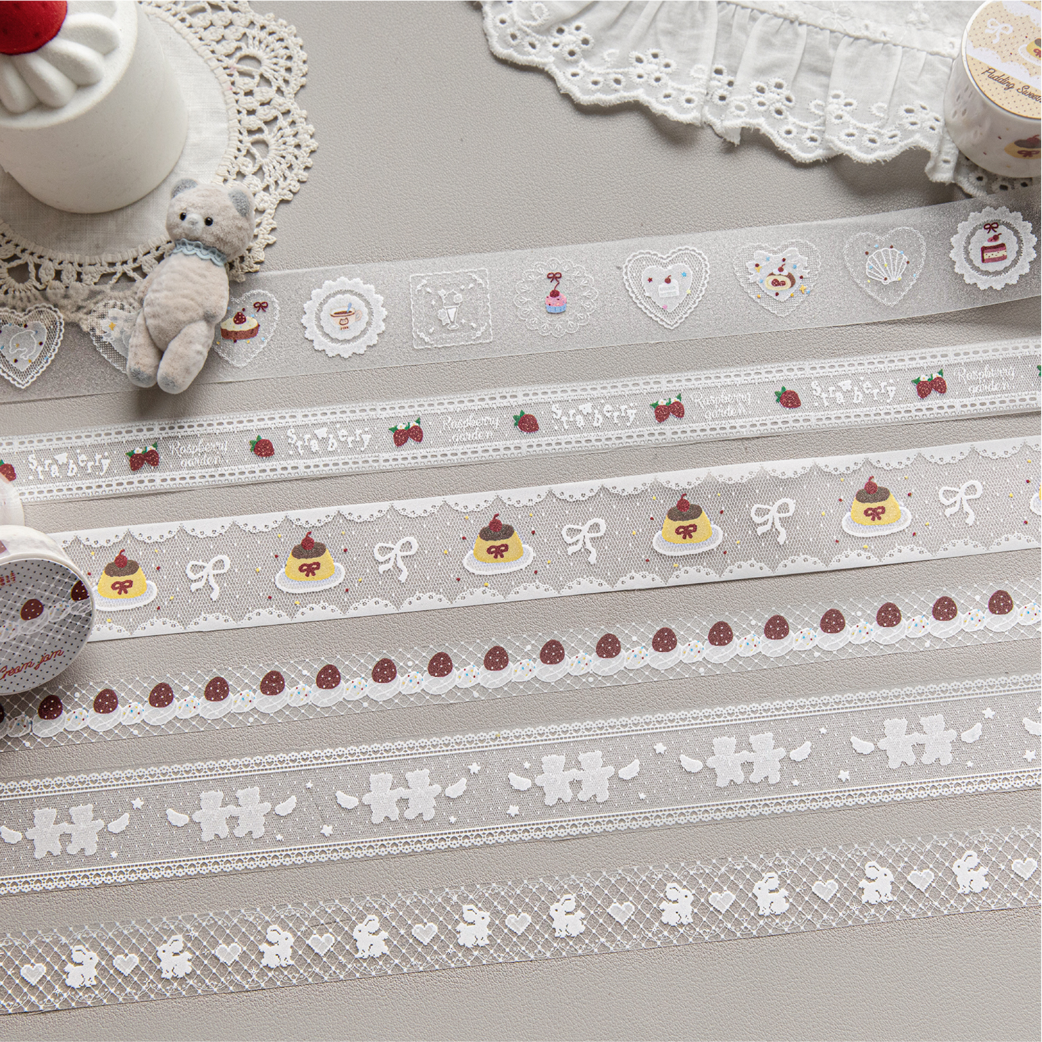 Art Craft Journals - 20/30mm*2m lace border PET Tape Set