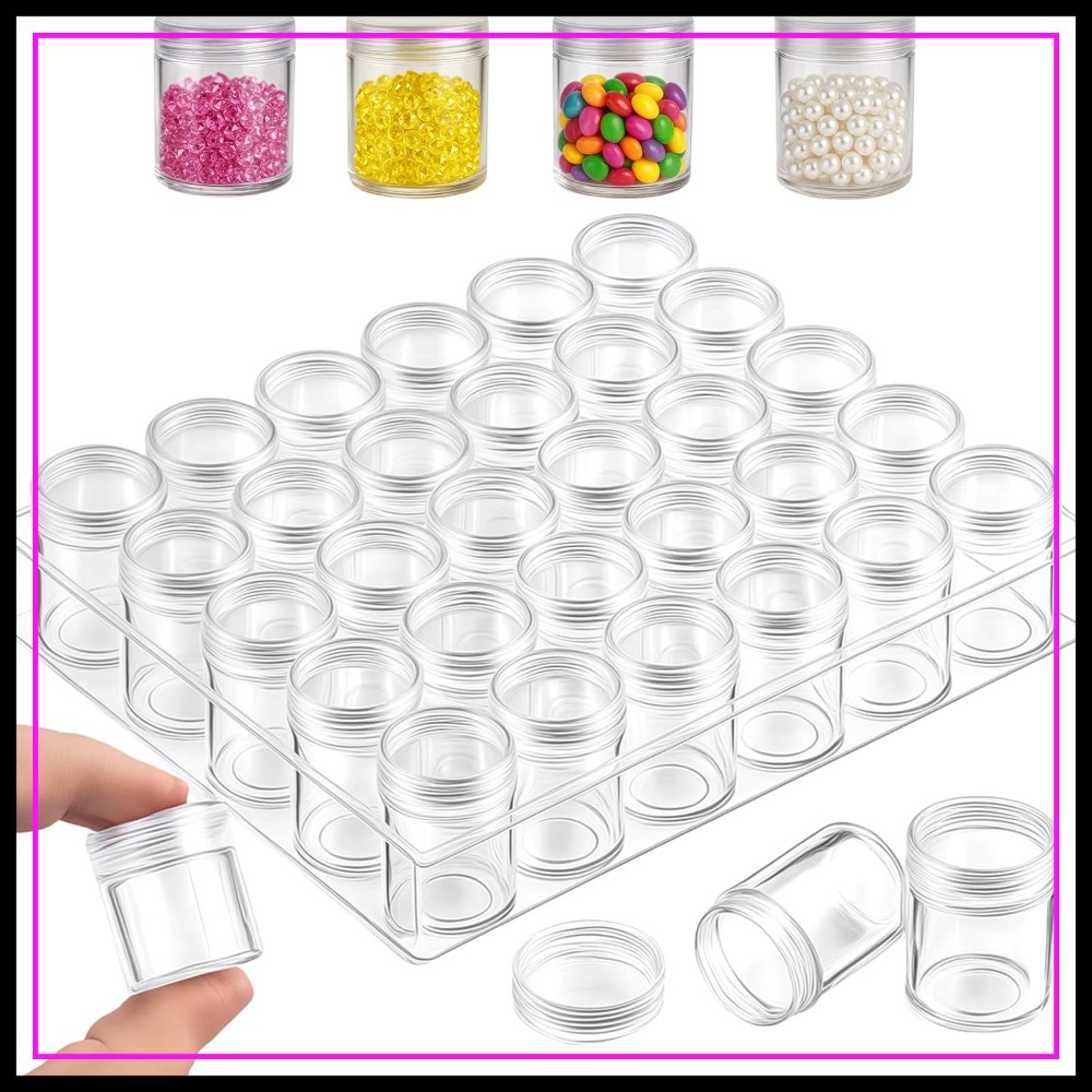 Art Craft Organizer - 30 Grids Diamond Painting Storage Containers,