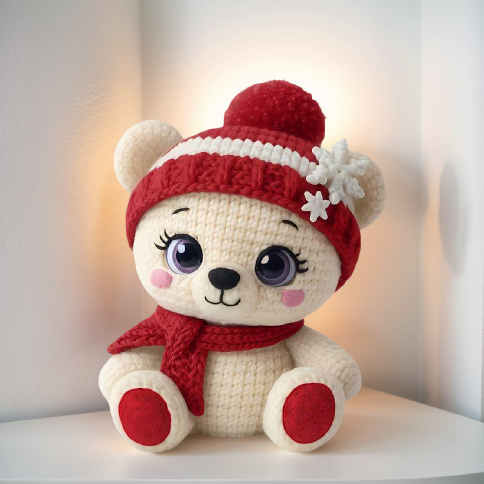 Art Craft Winter - Winter Scarf Bear DIY Crochet Starter