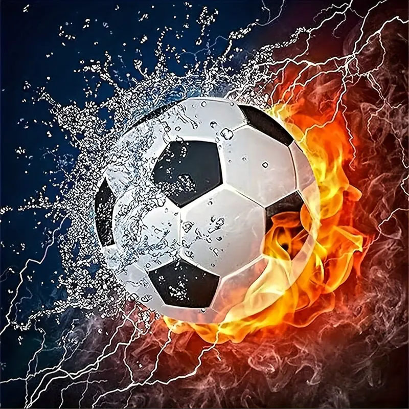 Art Craft Kits For Adults - A set of football diamond painting