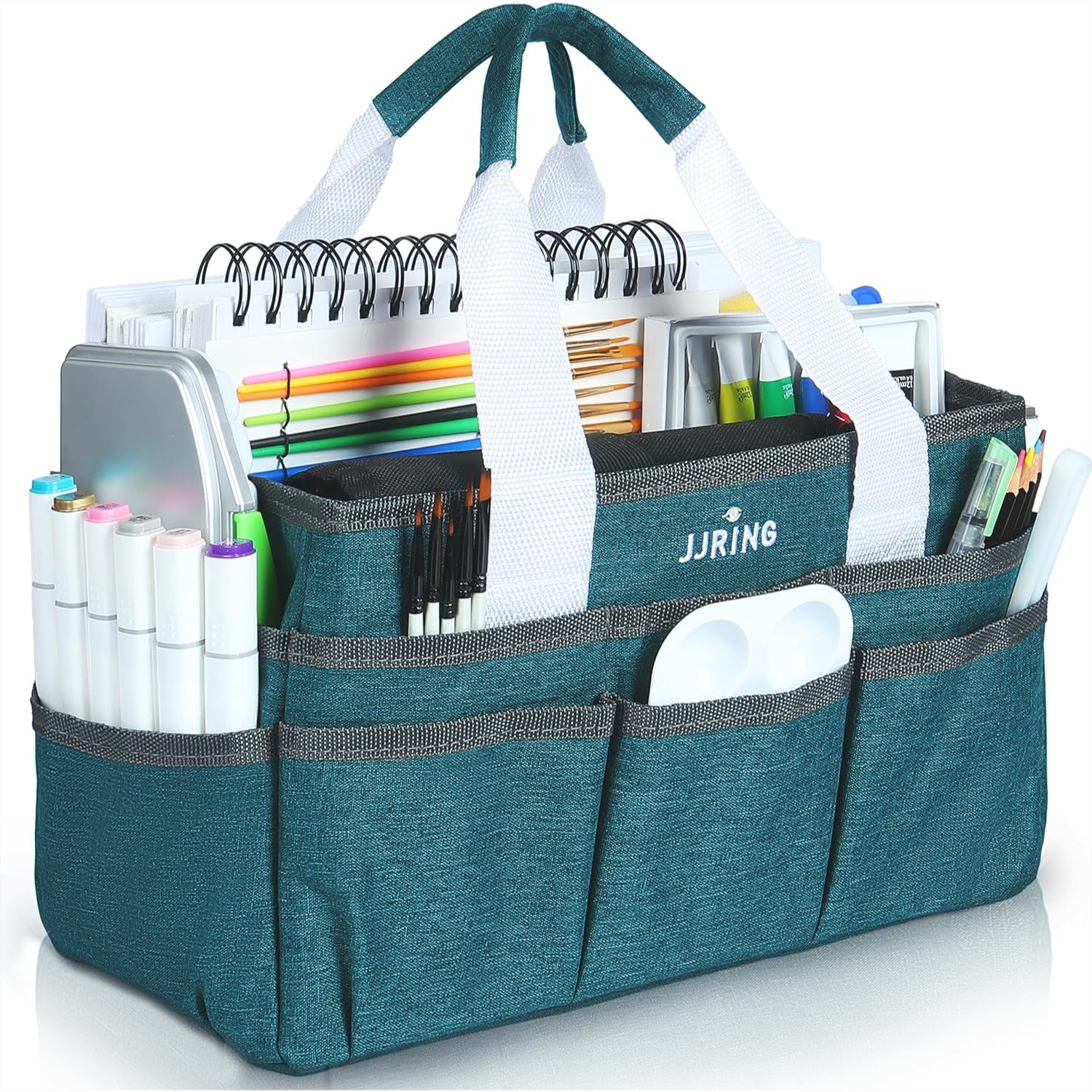 Art Craft Organizer - Craft Organizer Tote Bag with 16