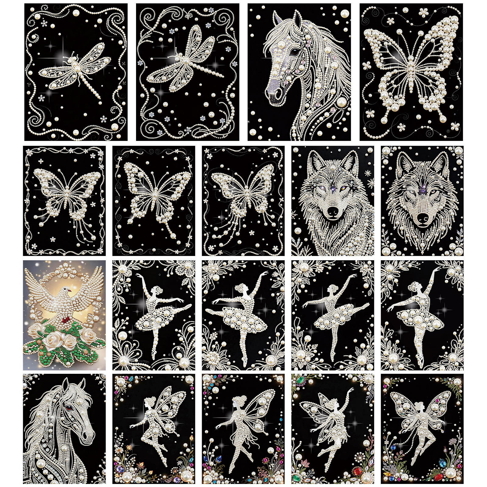 Art Craft Kits For Adults - DIY Pearl Painting Art Kits for
