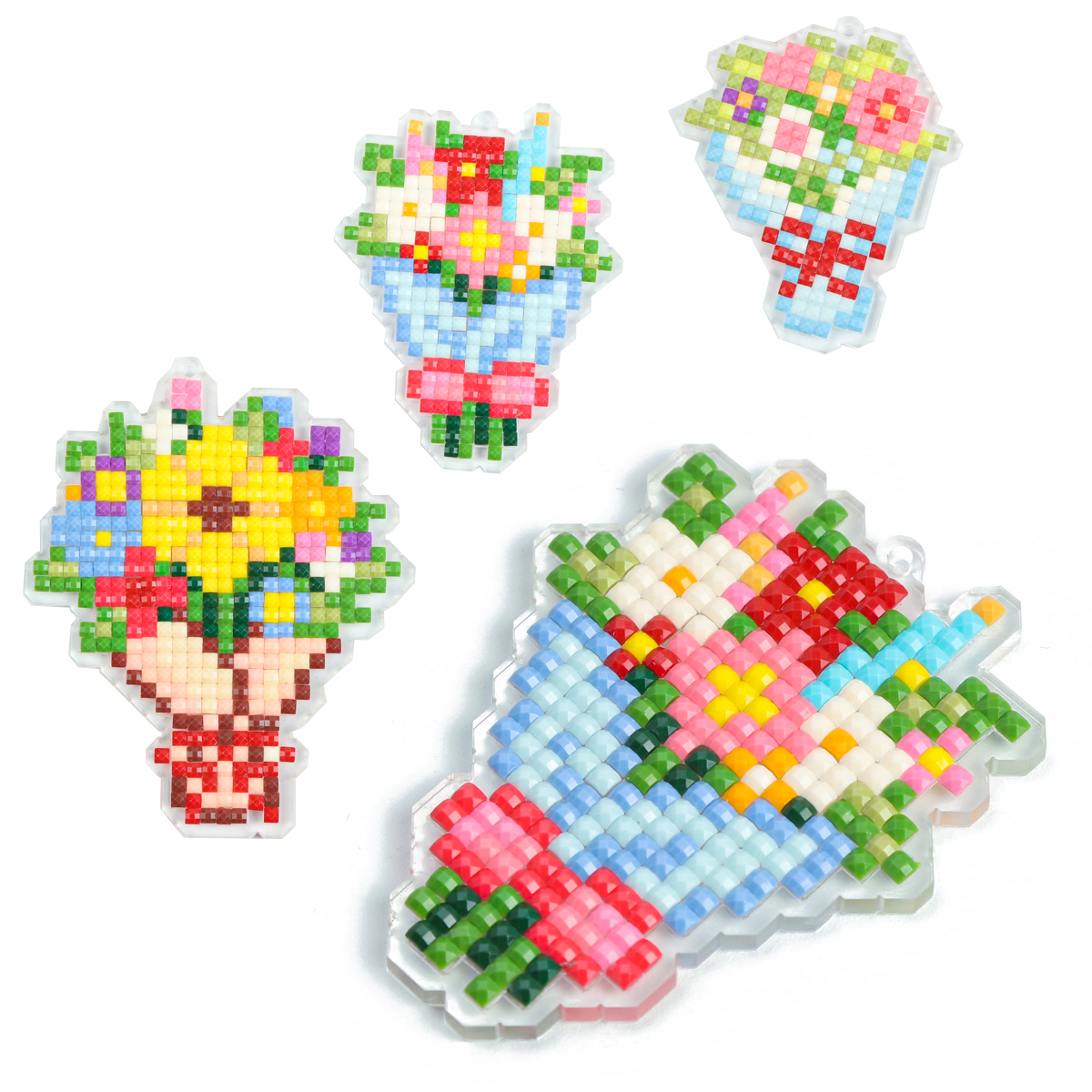 Art Craft Kits For Adults - FOREVER YOUNG 3PCS Bouquet Acrylic Diamond