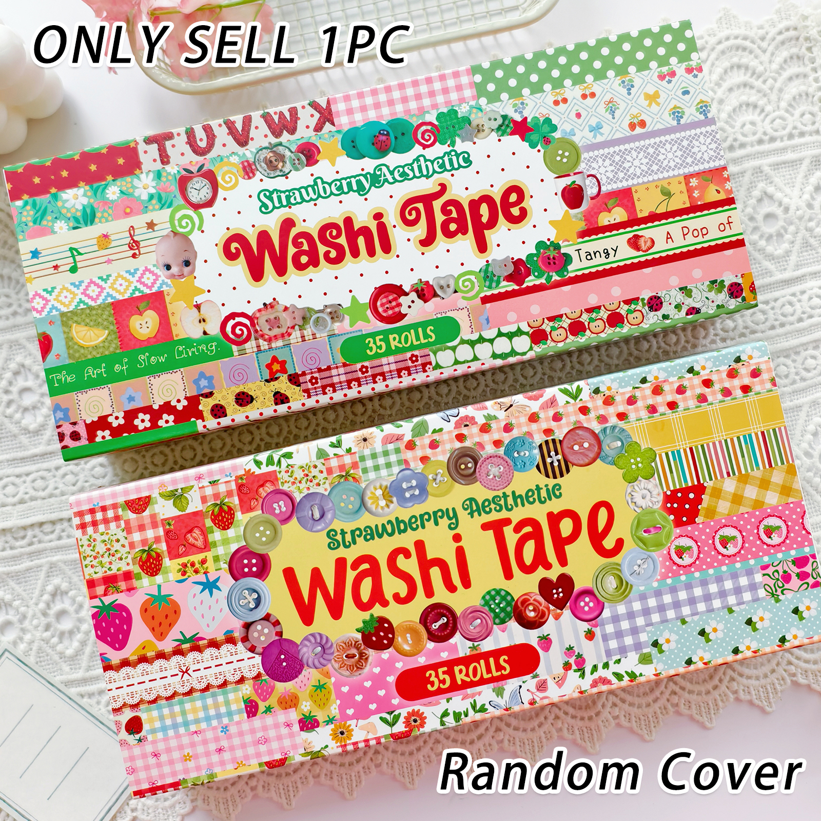 Art Craft Journals - Random Cover 35 Rolls Aesthetics Washi