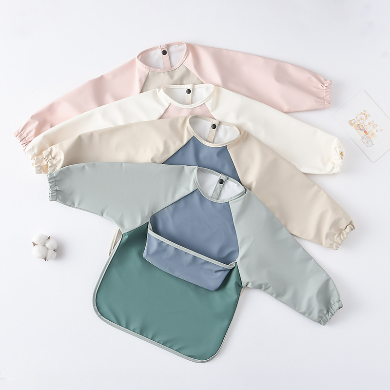 Kids Baby Long Sleeved PU Bibs - Art Craft Kits For Kids avis et prix