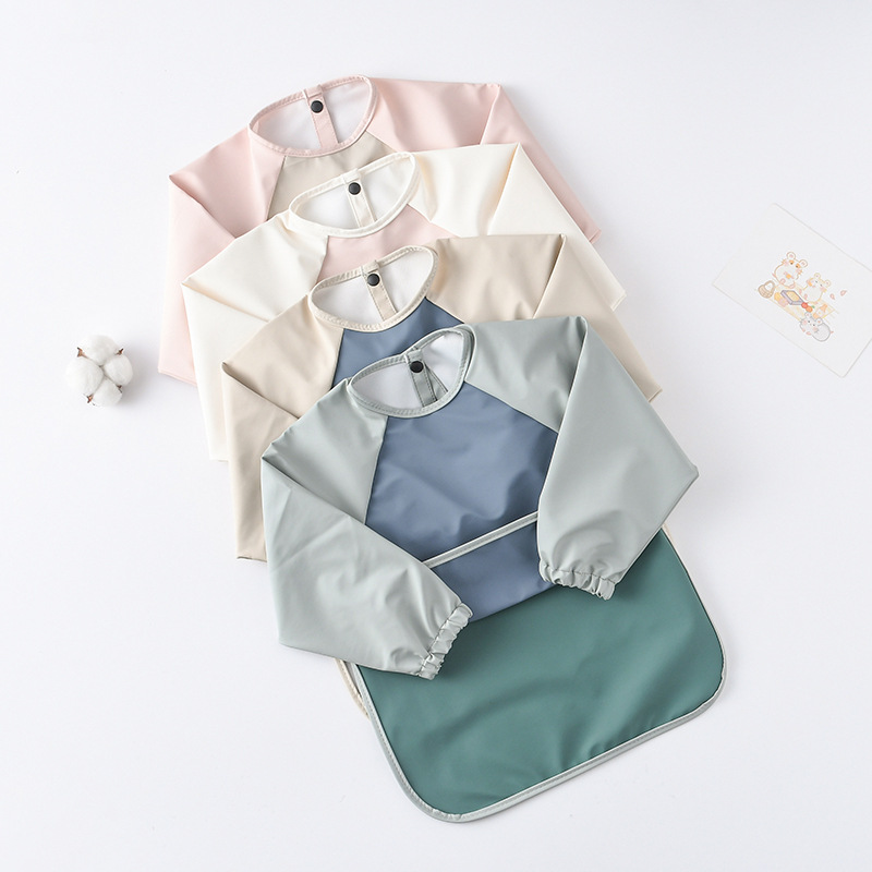 Kids Baby Long Sleeved PU Bibs - Art Craft Kits For Kids avis et prix