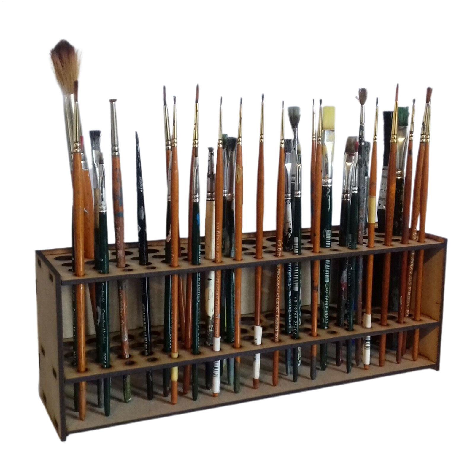 67-Slot Premium Wooden Brush H - Art Craft Organizer avis et prix