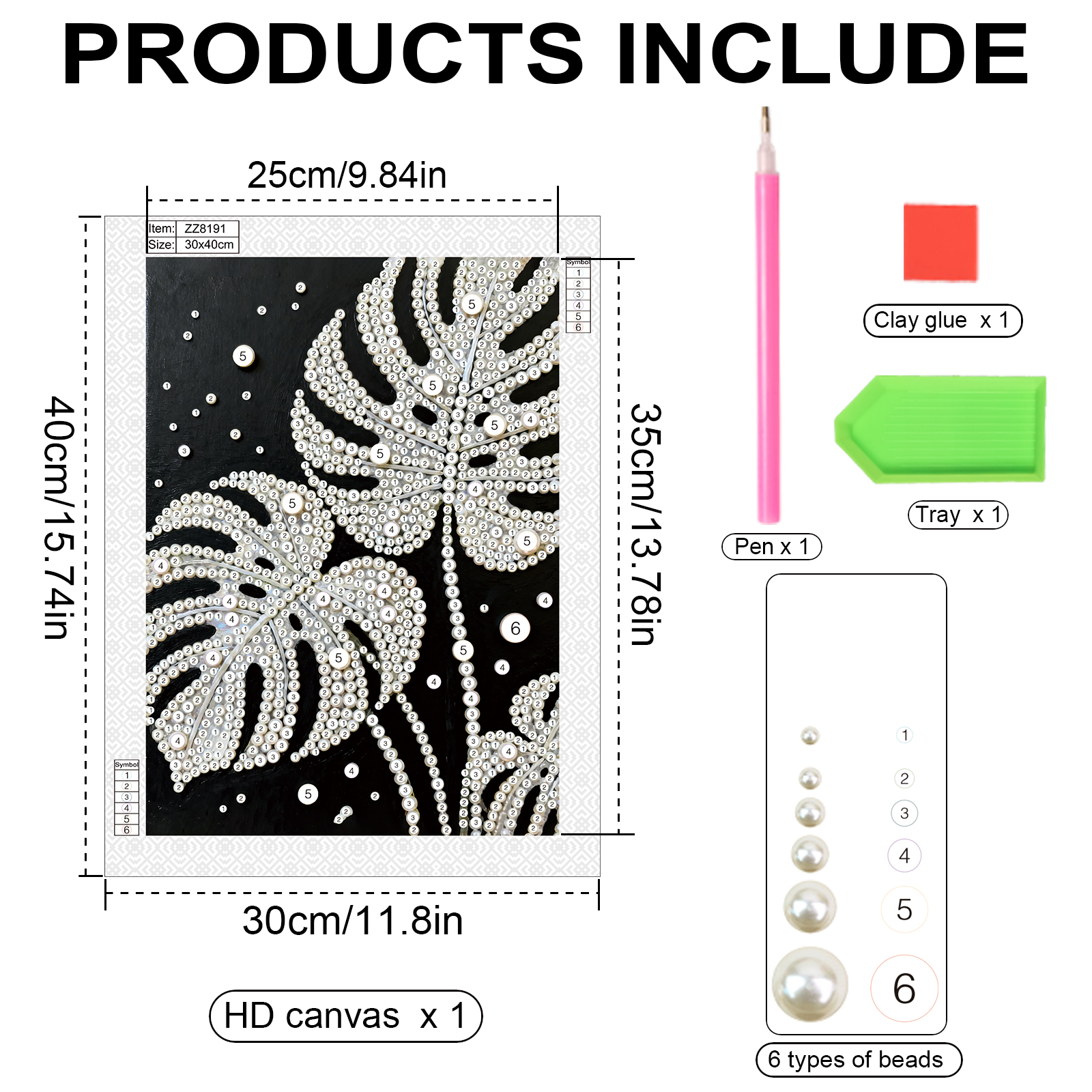 DIY Pearl Diamond Art Painting - Art Craft With Leaves avis et prix