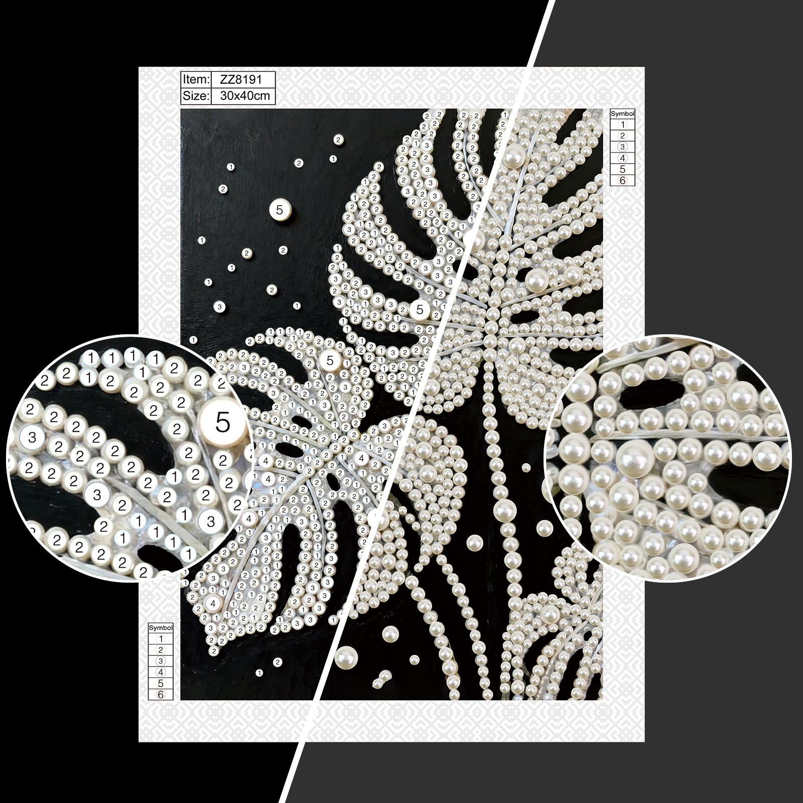 DIY Pearl Diamond Art Painting - Art Craft With Leaves avis et prix