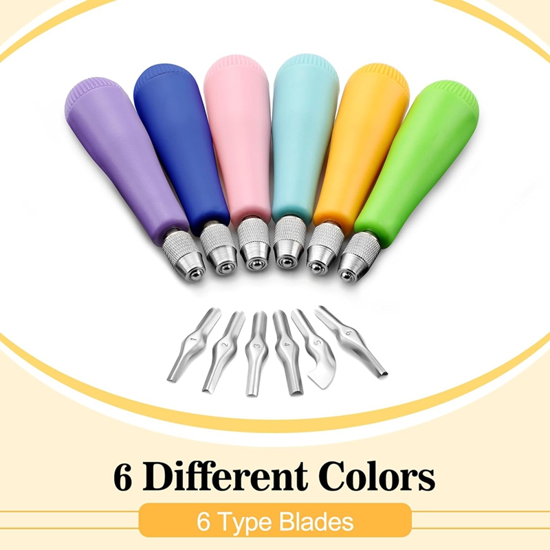 6Pack Craft Linoleum Cutter Ki - Linocut Carving Tool avis et prix