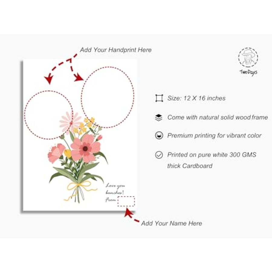 Flower Bouquet Handprint Art C - Art & Craft Paper Ideas For Kids avis et prix