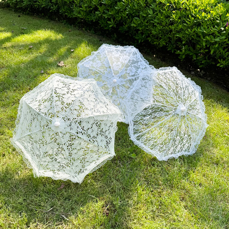1PC Mini Wedding Lace Parasol, - Art Craft Umbrella avis et prix