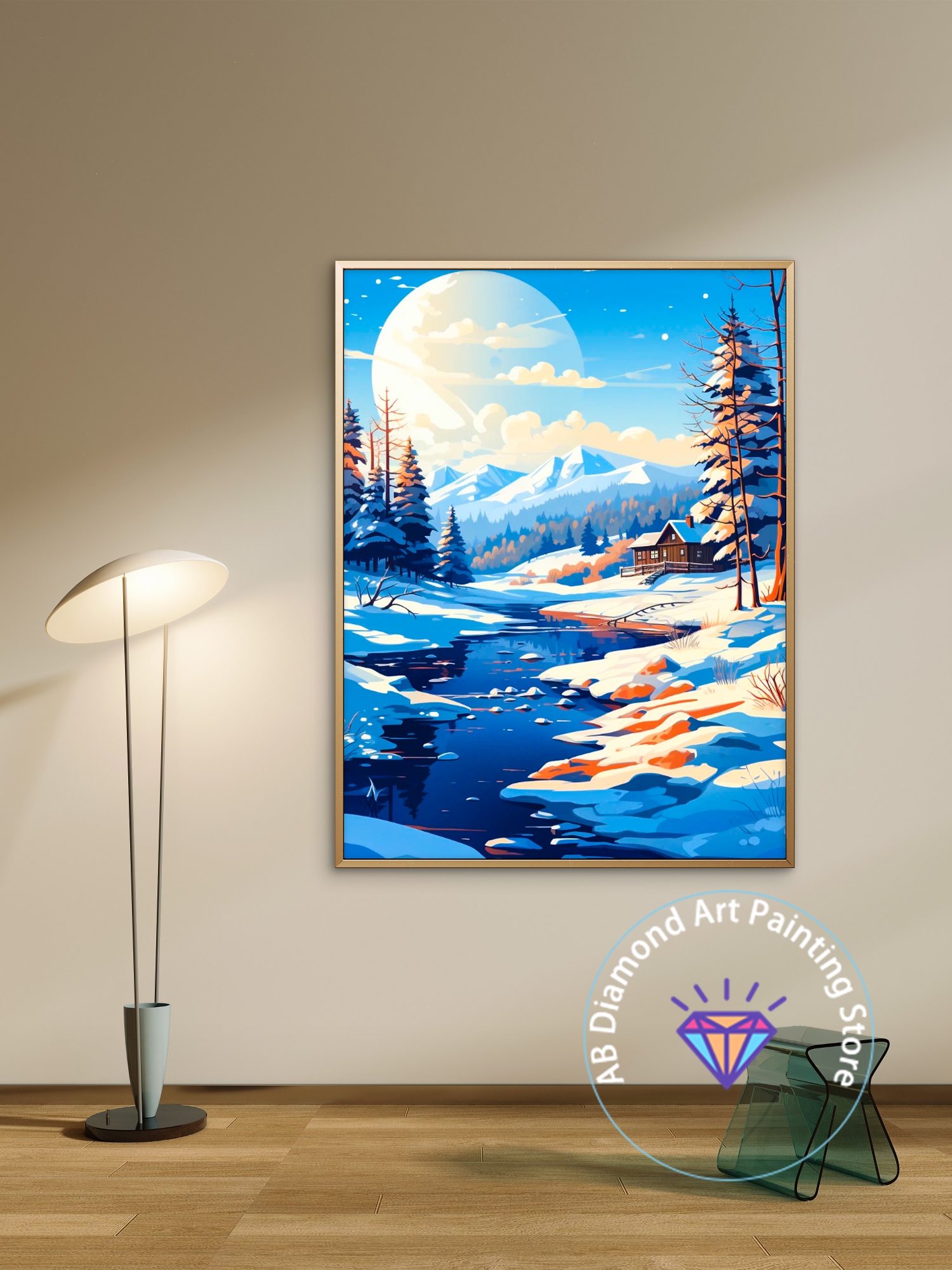 Winter Snow Scene AB Diamond P - Art Craft Winter avis et prix