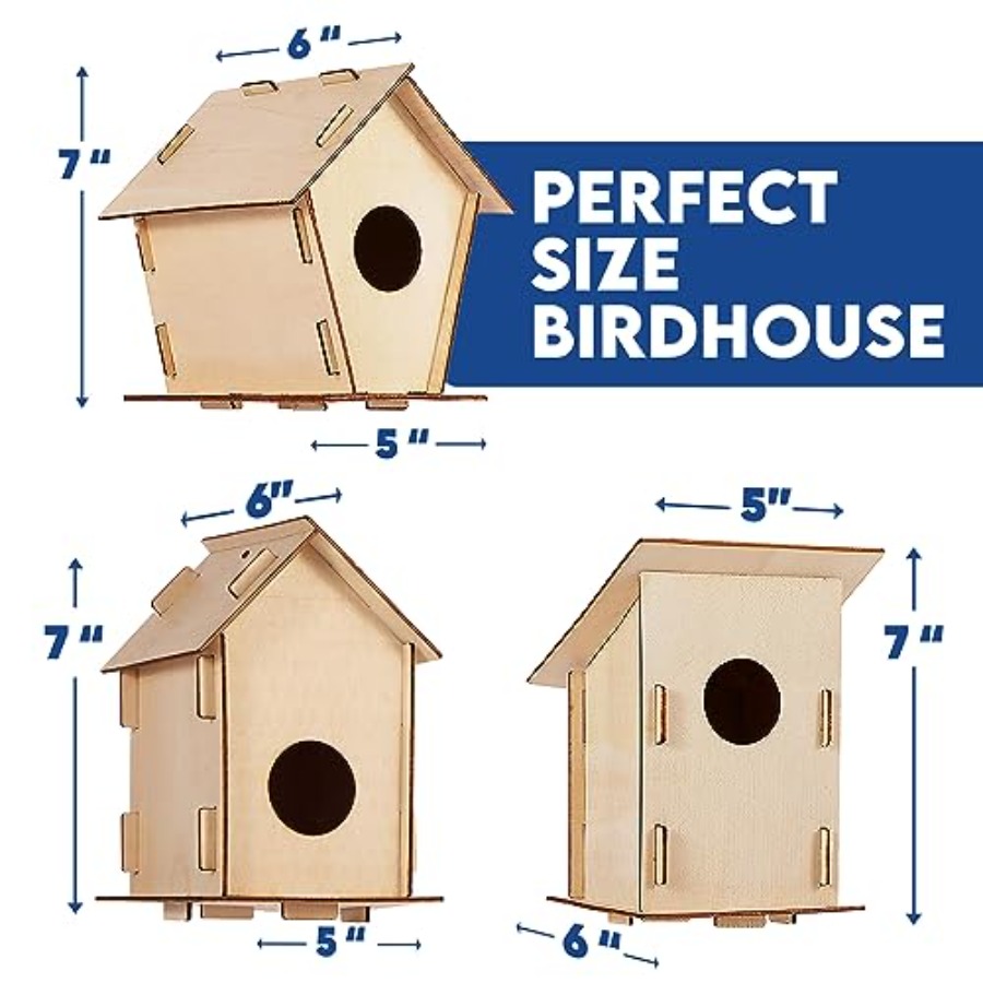 Kit - Unfinished Wood Bird Hou - Art & Craft Paper Ideas For Kids avis et prix