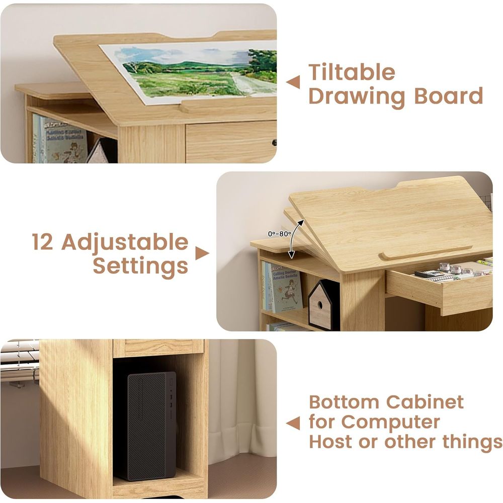 Adjustable Desk with Storage,  - Art & Craft Paper Ideas For Kids avis et prix