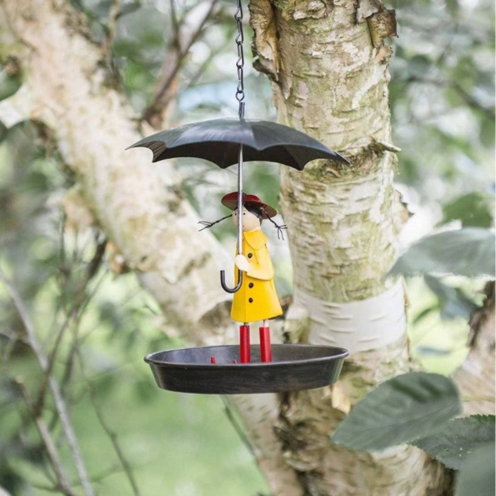 Girl with Umbrella Bird Feeder - Art Craft Umbrella avis et prix