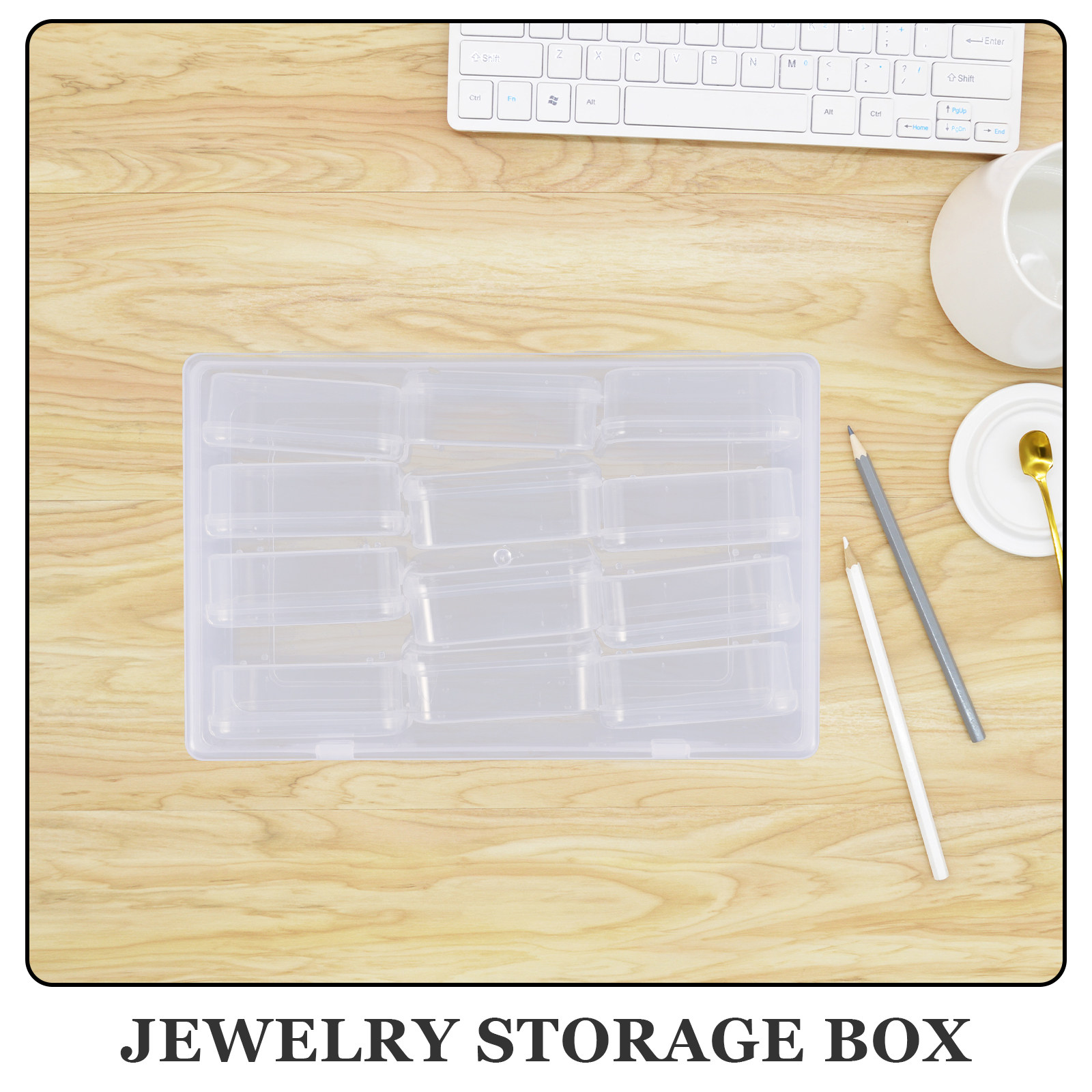 12Pcs Clear Plastic 12-Compart - Art Craft Organizer avis et prix
