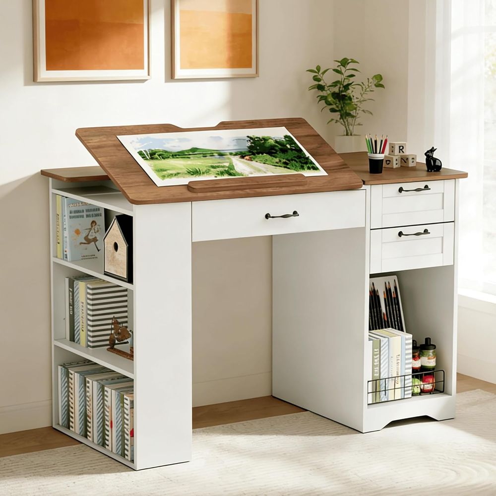 Adjustable Desk with Storage a - Art & Craft Paper Ideas For Kids avis et prix
