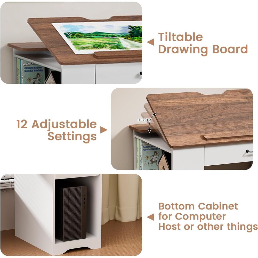 Adjustable Desk with Storage a - Art & Craft Paper Ideas For Kids avis et prix