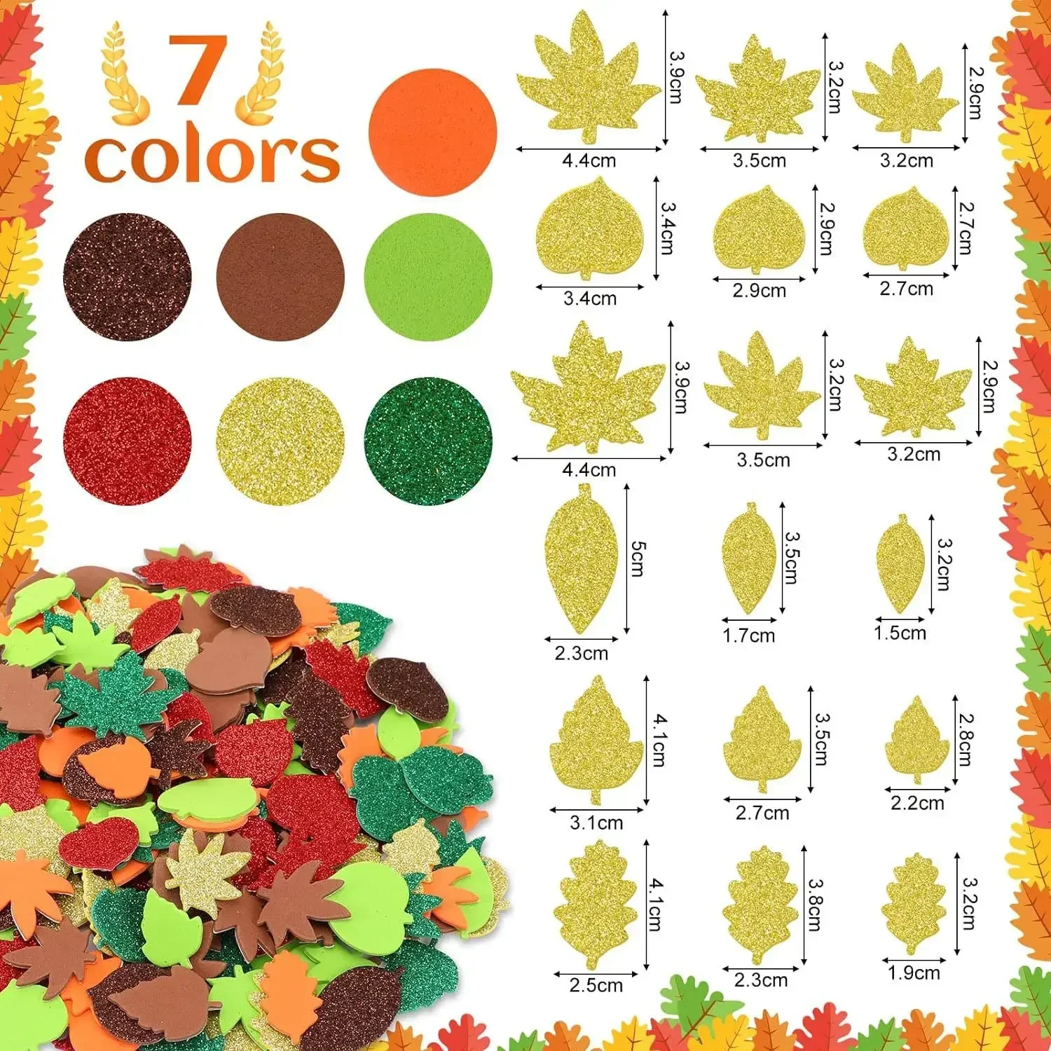Thanksgiving, Fall Craft Kit F - Art Craft With Leaves avis et prix
