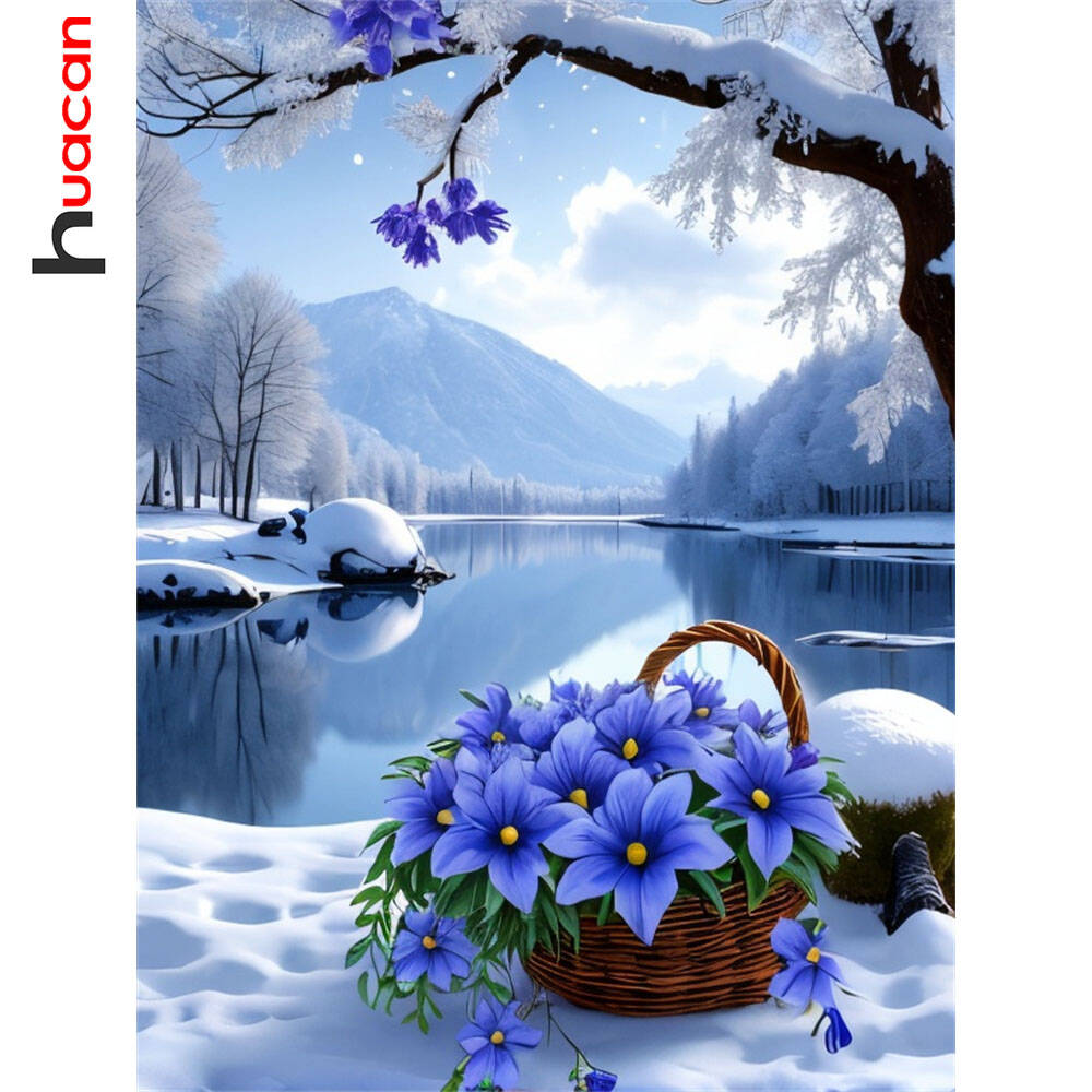 Huacan Diamond Painting Flower - Art Craft Winter avis et prix