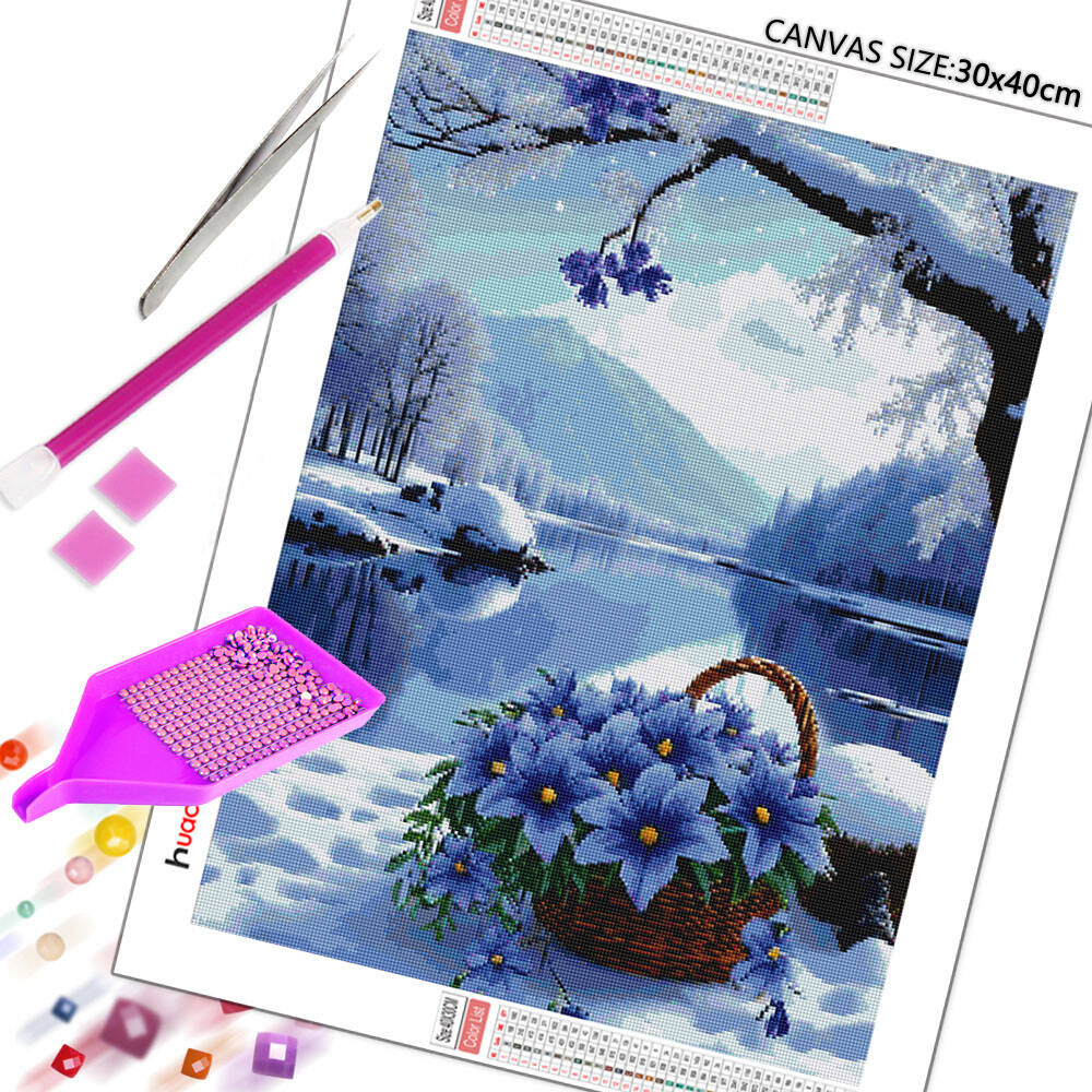 Huacan Diamond Painting Flower - Art Craft Winter avis et prix