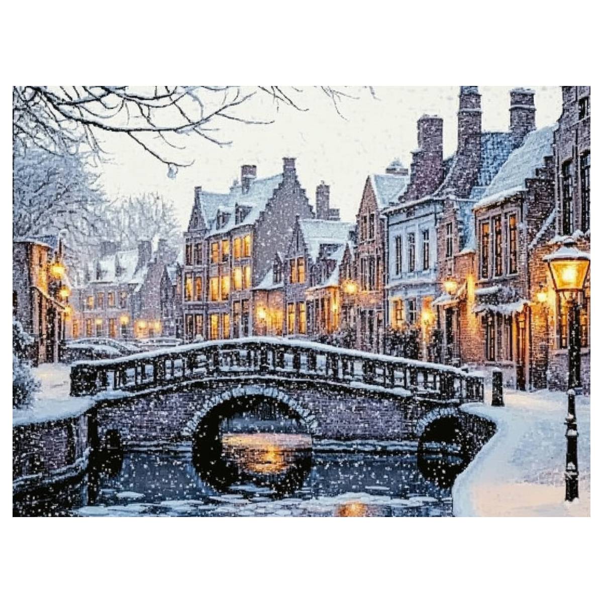 The city in winter 30X40CM/11. - Art Craft Winter avis et prix