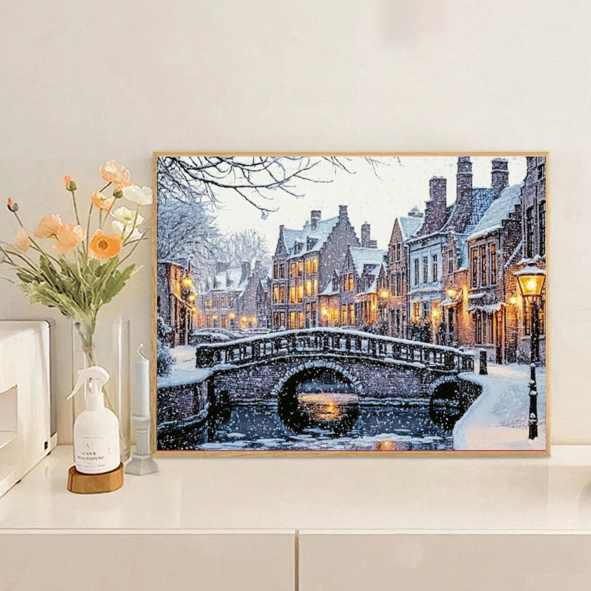 The city in winter 30X40CM/11. - Art Craft Winter avis et prix