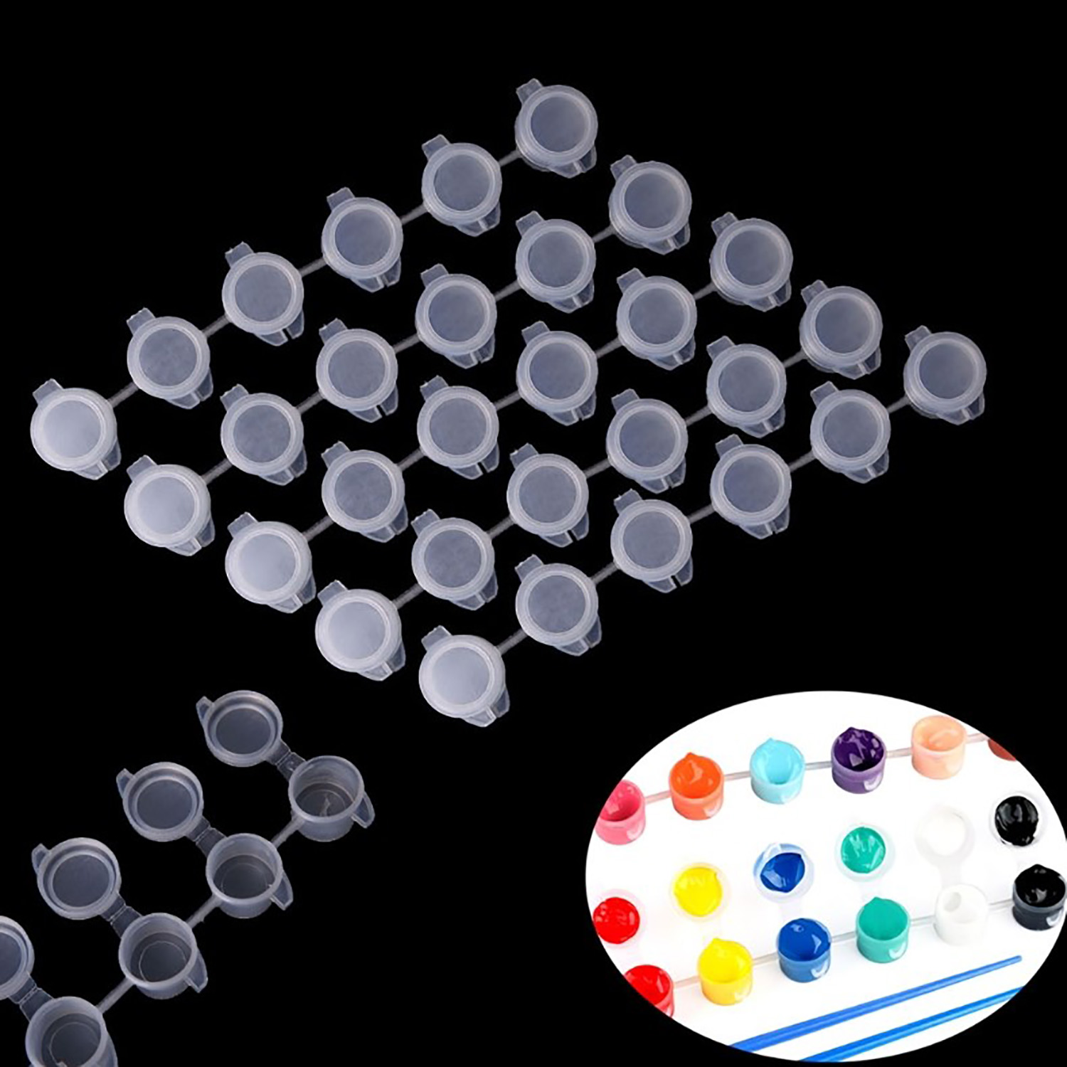 10strips 60pots Empty Paint St - Art Craft Organizer avis et prix