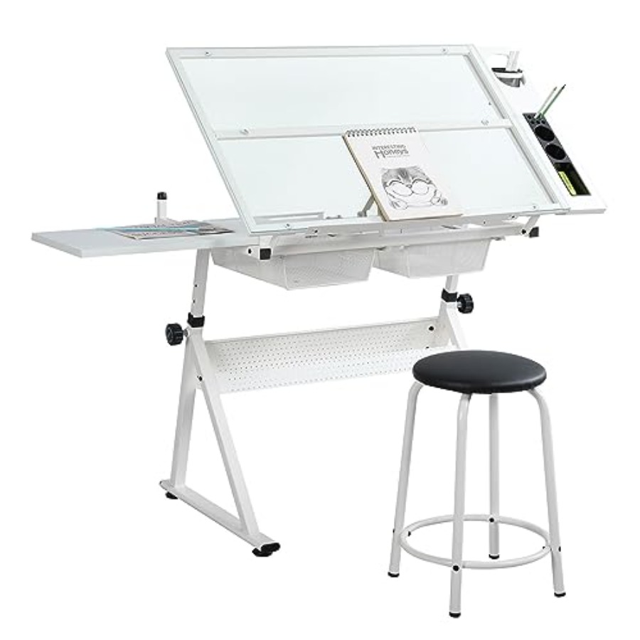 Drafting Table with Stool Mode - Art & Craft Paper Ideas For Kids avis et prix
