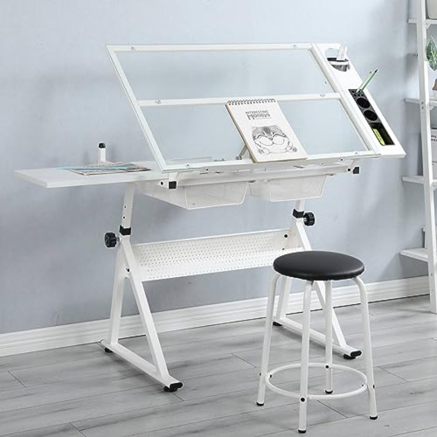 Drafting Table with Stool Mode - Art & Craft Paper Ideas For Kids avis et prix