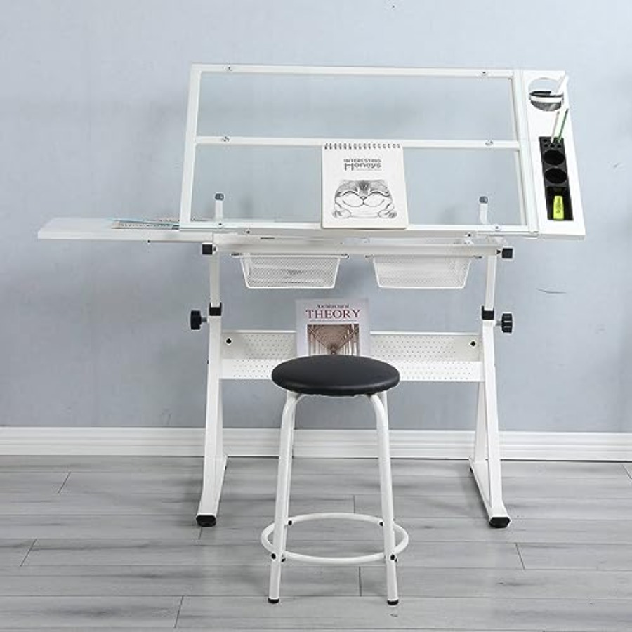 Drafting Table with Stool Mode - Art & Craft Paper Ideas For Kids avis et prix