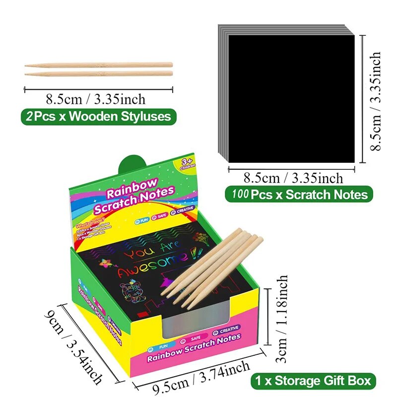 Many Creative Scratch Art Card - Art Craft Kits For Kids avis et prix