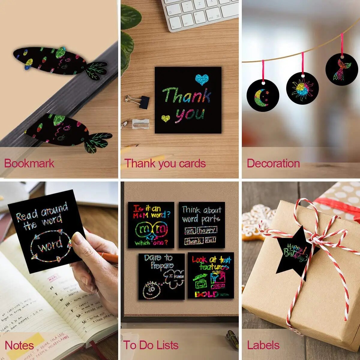 Many Creative Scratch Art Card - Art Craft Kits For Kids avis et prix