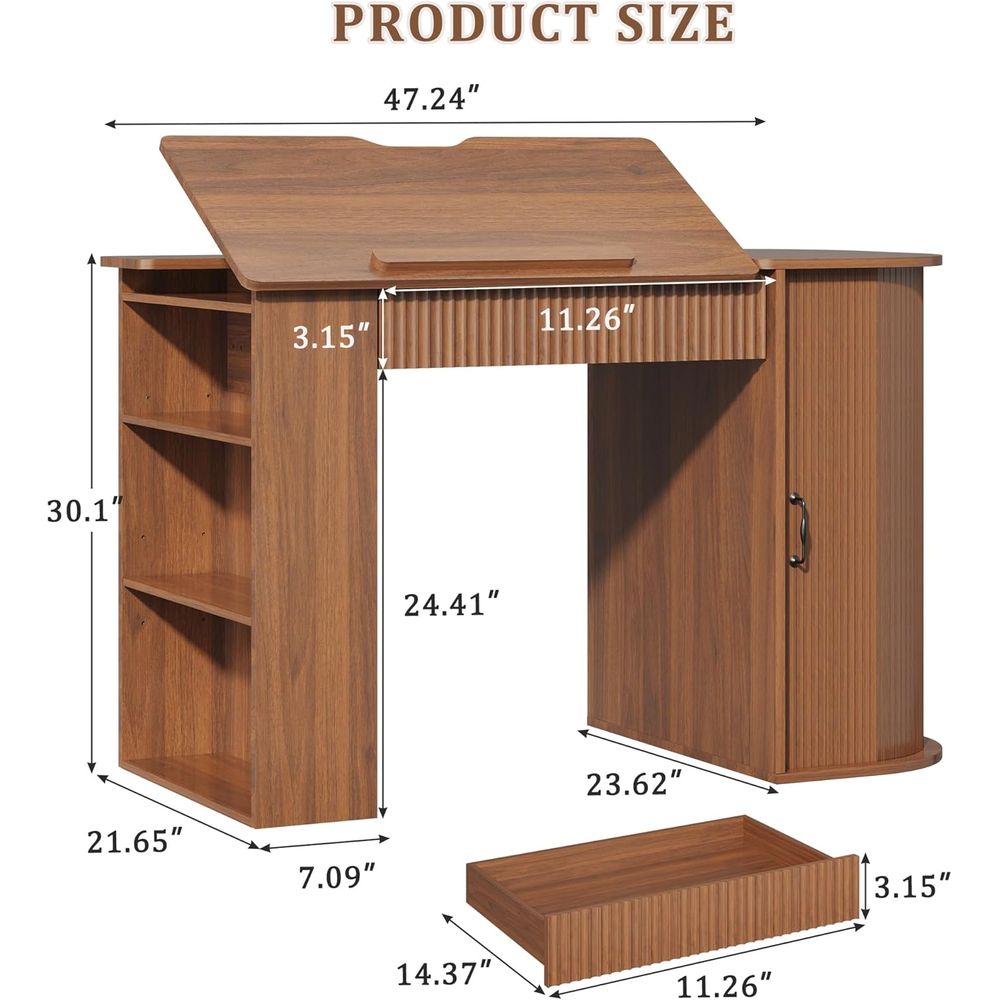Storage Cabinet Desk with Shel - Art & Craft Paper Ideas For Kids avis et prix