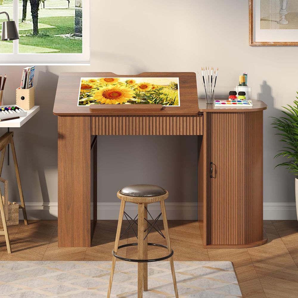 Storage Cabinet Desk with Shel - Art & Craft Paper Ideas For Kids avis et prix