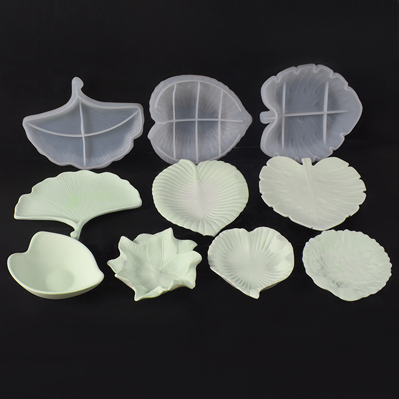 Plaster Cement DIY Leaf Dish M - Art Craft With Leaves avis et prix