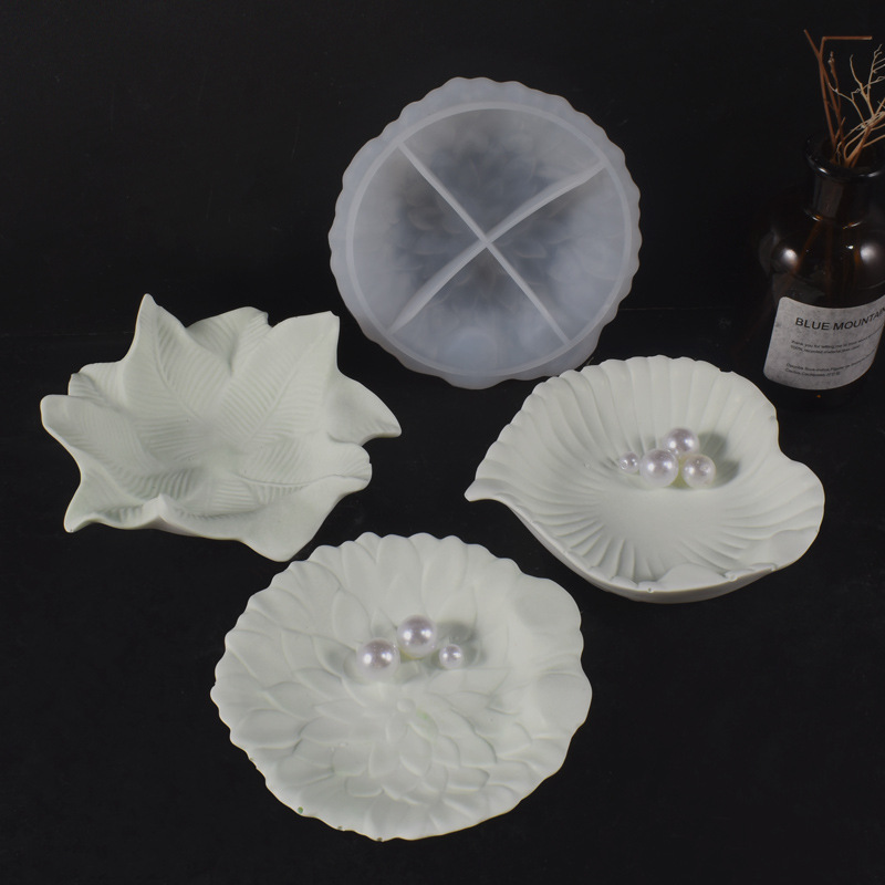 Plaster Cement DIY Leaf Dish M - Art Craft With Leaves avis et prix