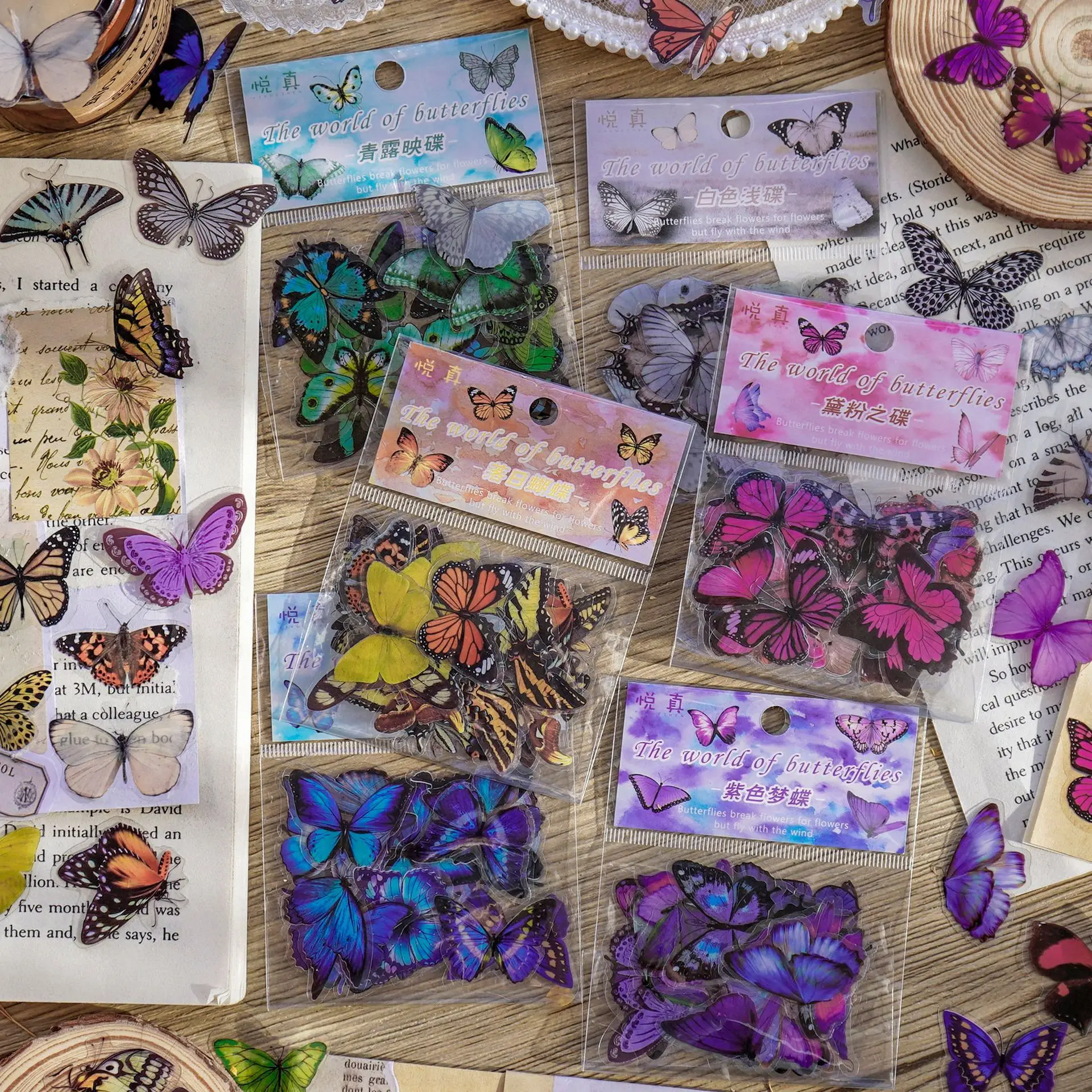 Journamm 40pcs/pack Butterfly  - Art Craft Journals avis et prix