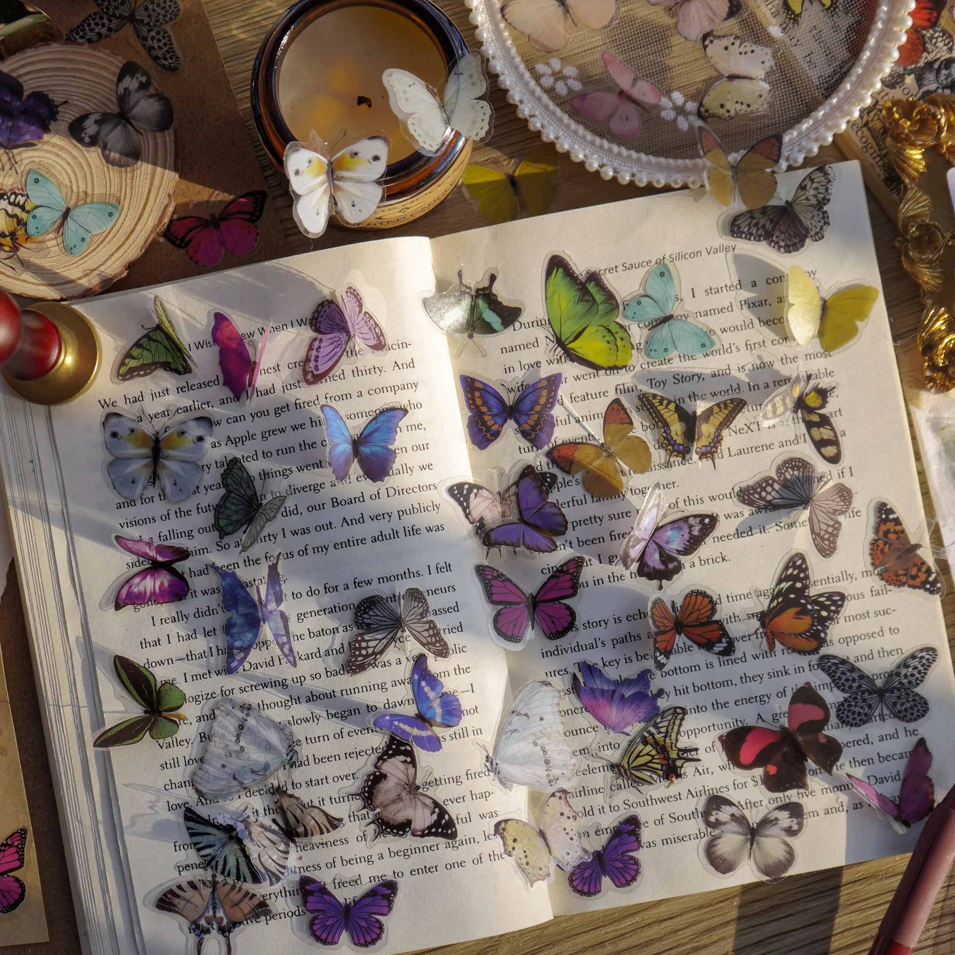 Journamm 40pcs/pack Butterfly  - Art Craft Journals avis et prix