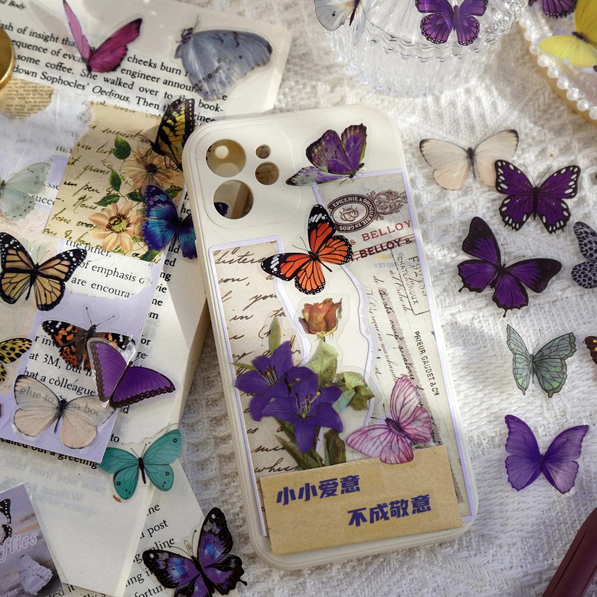 Journamm 40pcs/pack Butterfly  - Art Craft Journals avis et prix