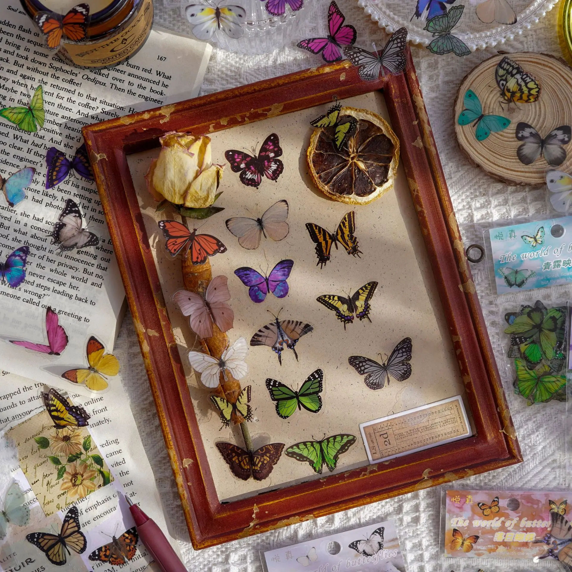 Journamm 40pcs/pack Butterfly  - Art Craft Journals avis et prix
