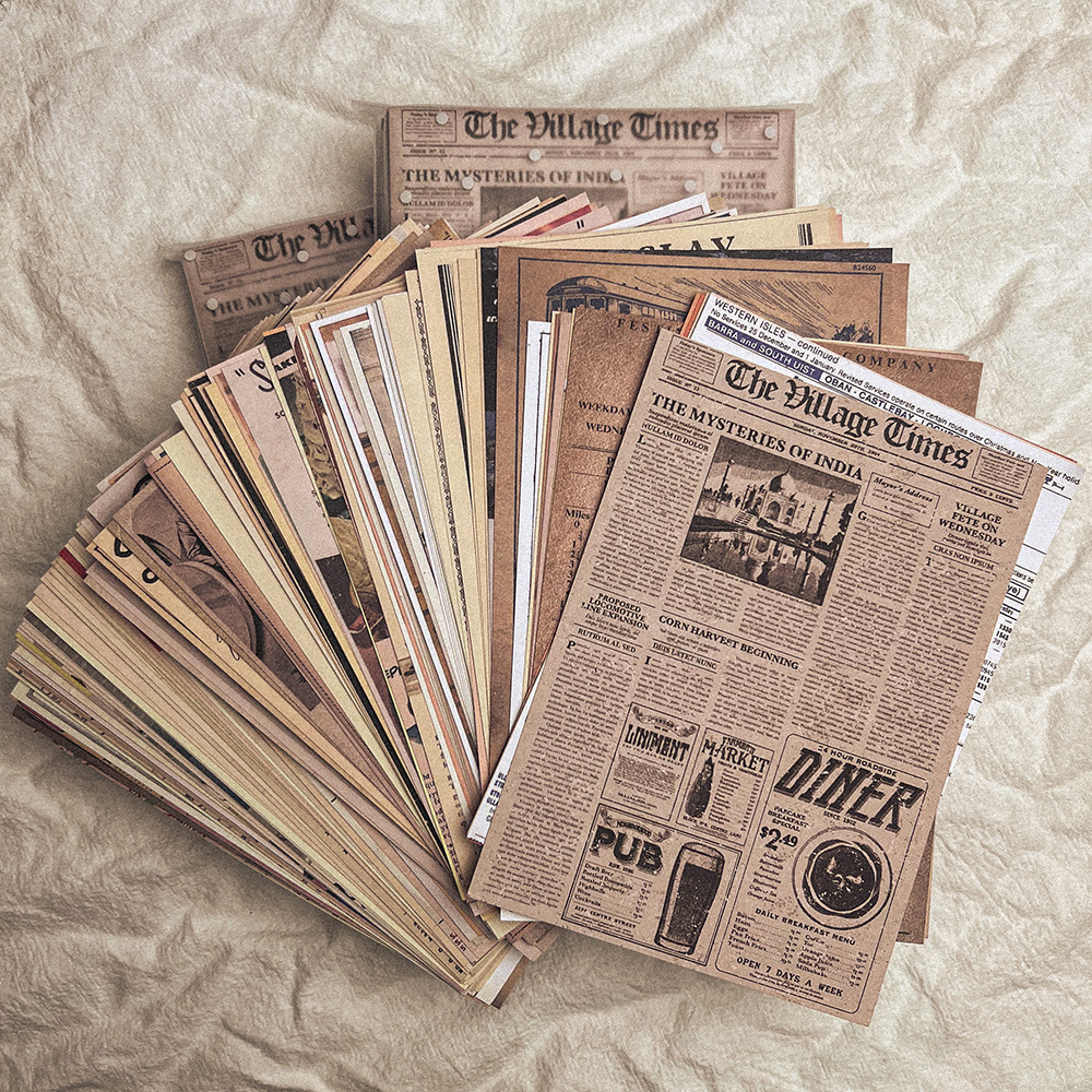118Pcs Vintage Old Newspaper C - Art Craft Journals avis et prix