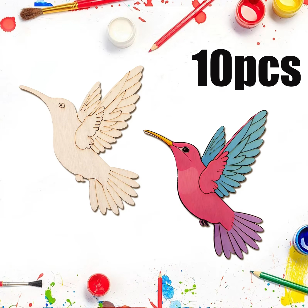 10pcs Unfinished Wood Animal B - Art & Craft Paper Ideas For Kids avis et prix