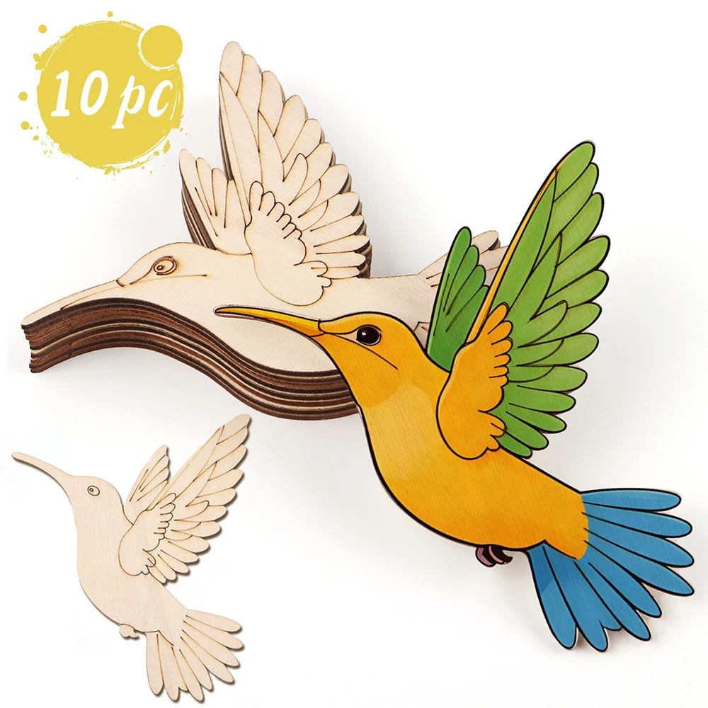 10pcs Unfinished Wood Animal B - Art & Craft Paper Ideas For Kids avis et prix