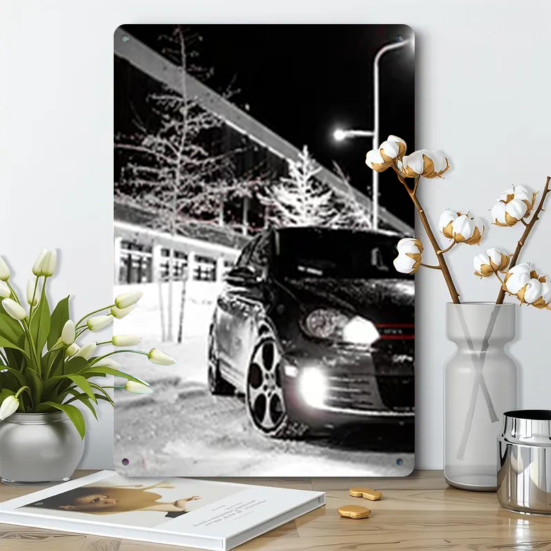 Winter Street Car Night View I - Art Craft Winter avis et prix