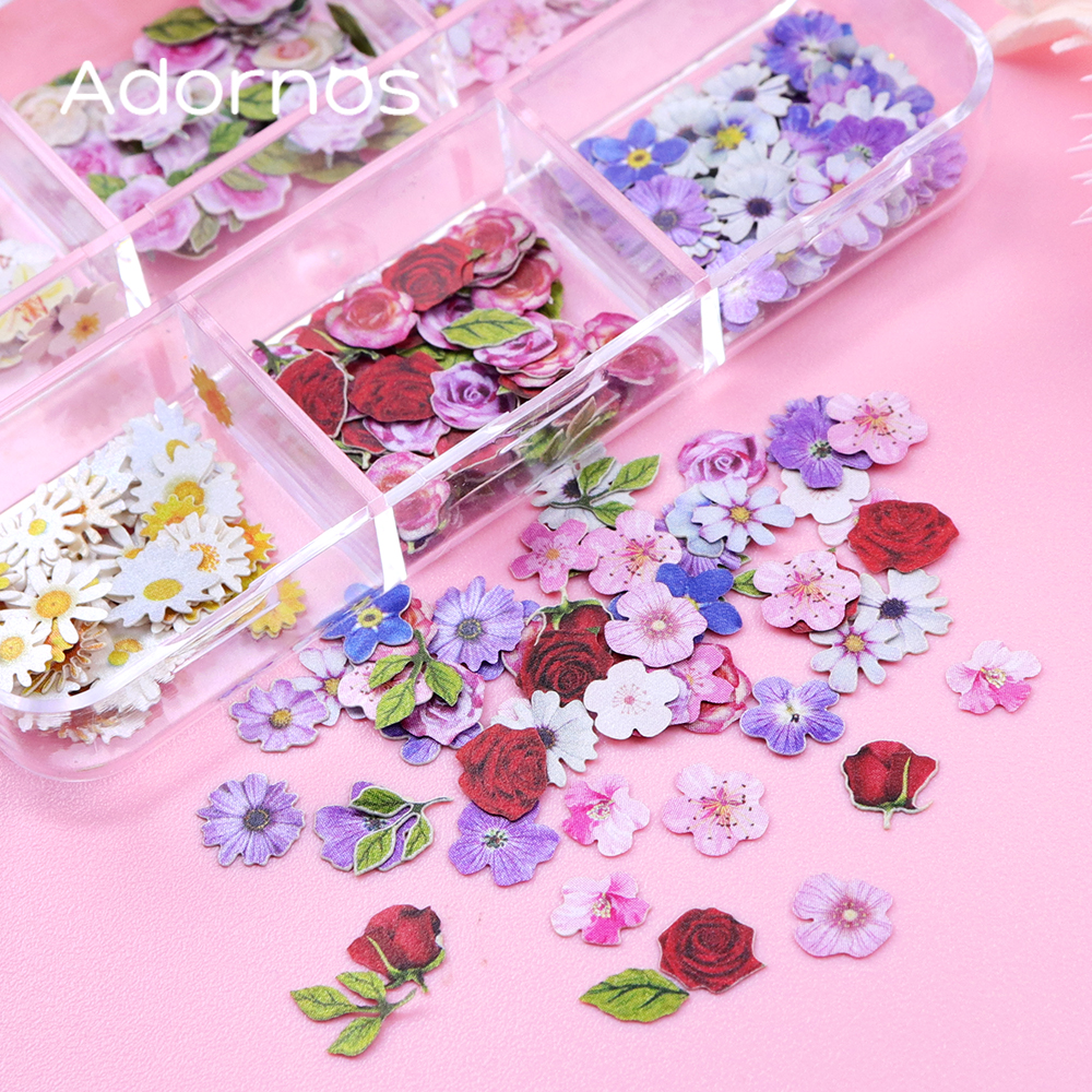 6 Grids Flowers Wood Pulp Chip - Art Craft With Leaves avis et prix